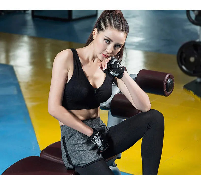 Front Zipper Sports Bra Top Fitness Running Vest Shock-absorbing Breathable Yoga Sports Bra For Women Push Up Brassiere S-4XL