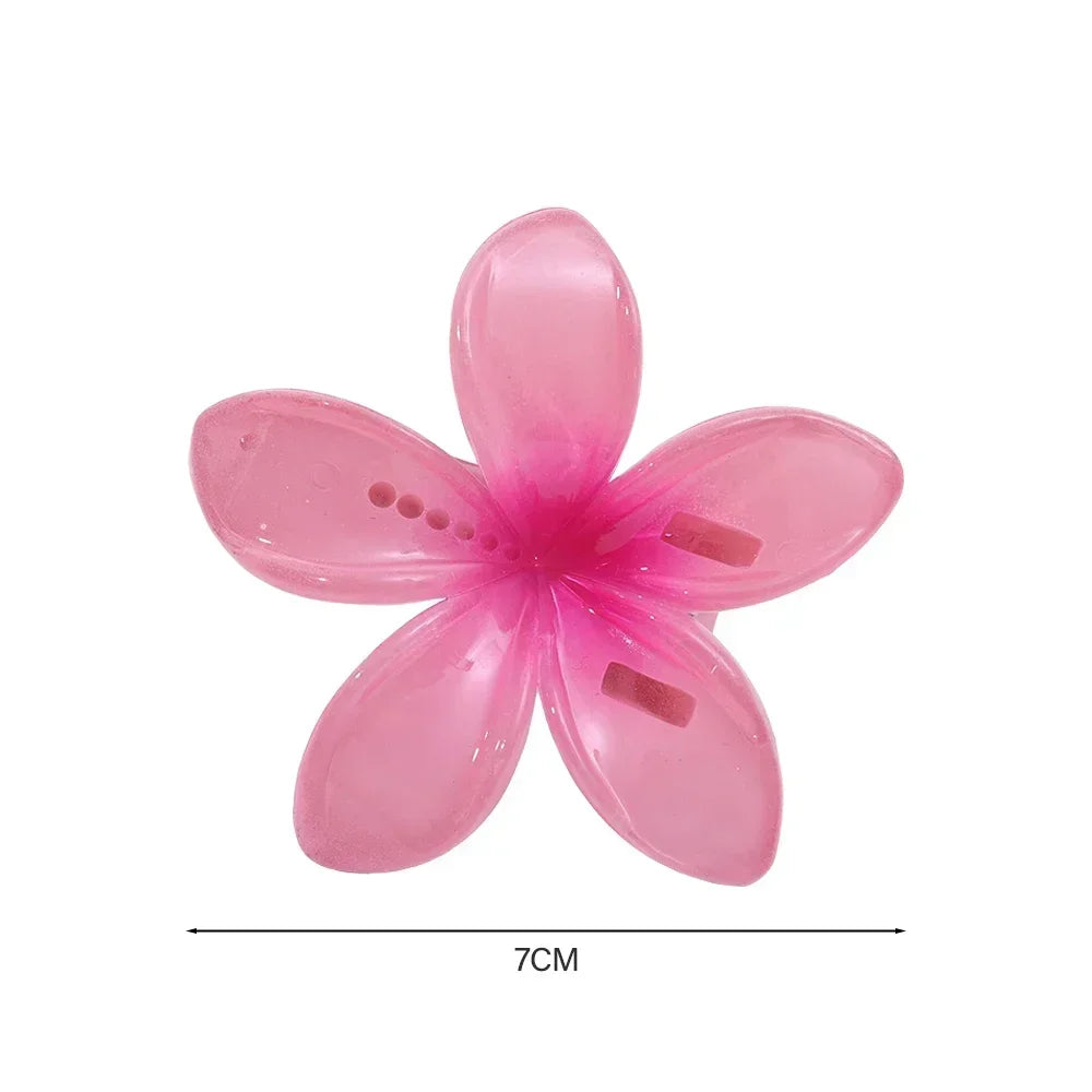 18Pcs Egg Flower Hair Clips Gradient Candy Color Flowers Suitable for Daily Use Backcombed Ponytail Shark Clip Hair Accessories