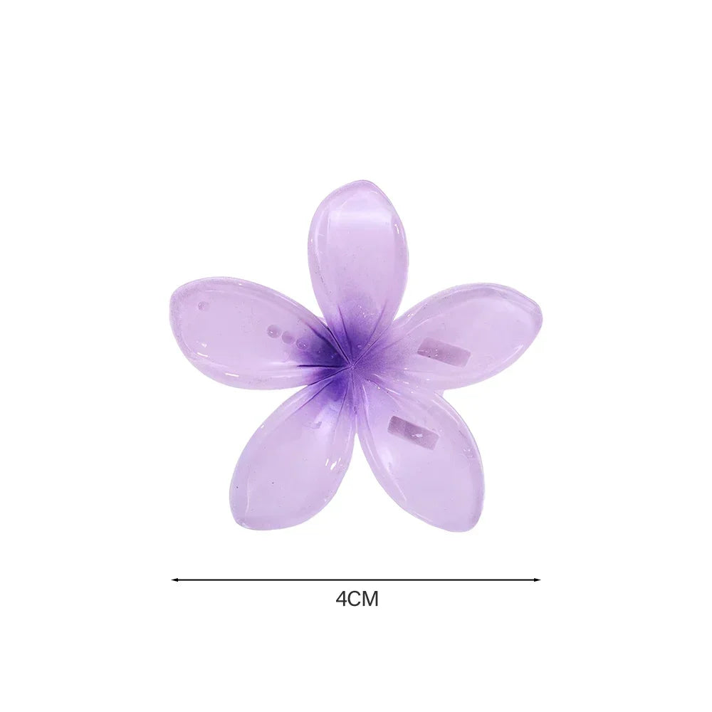 18Pcs Egg Flower Hair Clips Gradient Candy Color Flowers Suitable for Daily Use Backcombed Ponytail Shark Clip Hair Accessories