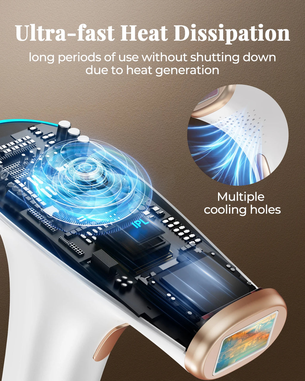 Updated IPL Hair Removal Laser Device 999900+ Flashes 21J Auto/Manual Mode for Men Women Facial Body Bikini  in 4 Weeks Home Use