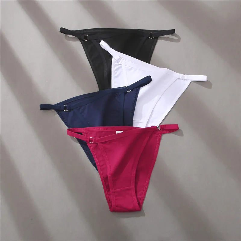 FINETOO Women's Cotton Panties 3Pcs/set Lace Briefs S-XL Comfortable Underwear Ladies Cotton Underpants Soft Panty Intimates New