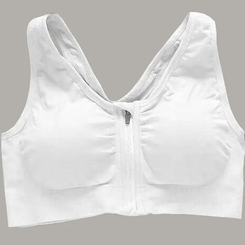 Front Zipper Sports Bra Top Fitness Running Vest Shock-absorbing Breathable Yoga Sports Bra For Women Push Up Brassiere S-4XL