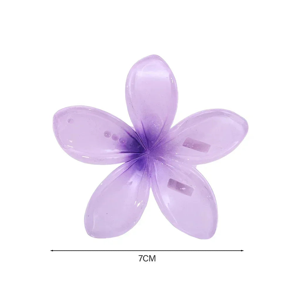 18Pcs Egg Flower Hair Clips Gradient Candy Color Flowers Suitable for Daily Use Backcombed Ponytail Shark Clip Hair Accessories