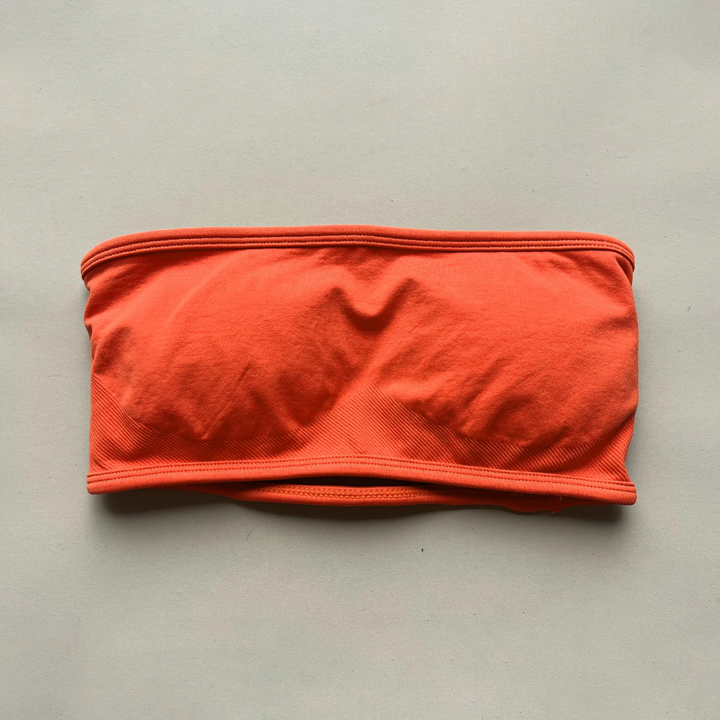 NO LOGO Backless Bandeau Sports Bra Gym Women Top Crop Tube Yoga Tops Halter Sports Seamless Bras Scrunch Workout Yoga Tank