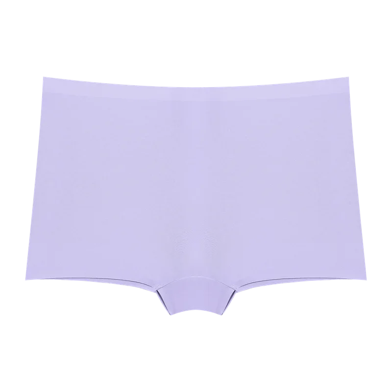 4Pcs/Set Women's Seamless Sports Boxer Panties Underwear Female Solid Color Comfortable Briefs Lingerie Intimate Underpant S-XL