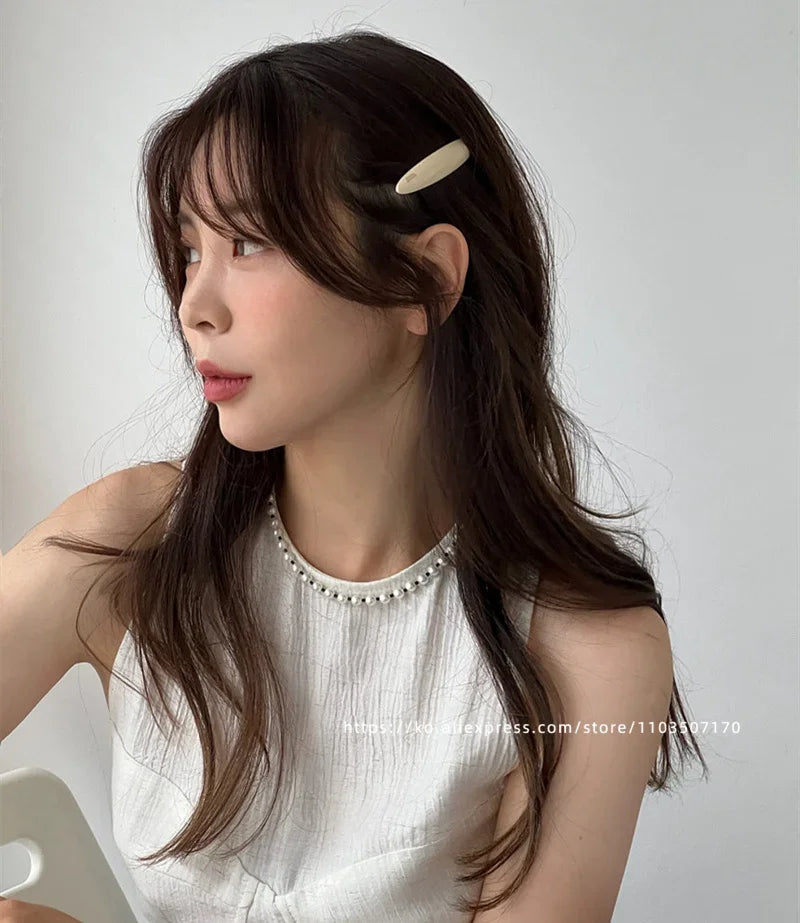 The small button clip ~ South Korea France bangs clip temperament small broken hair clip, side clip top hair accessories