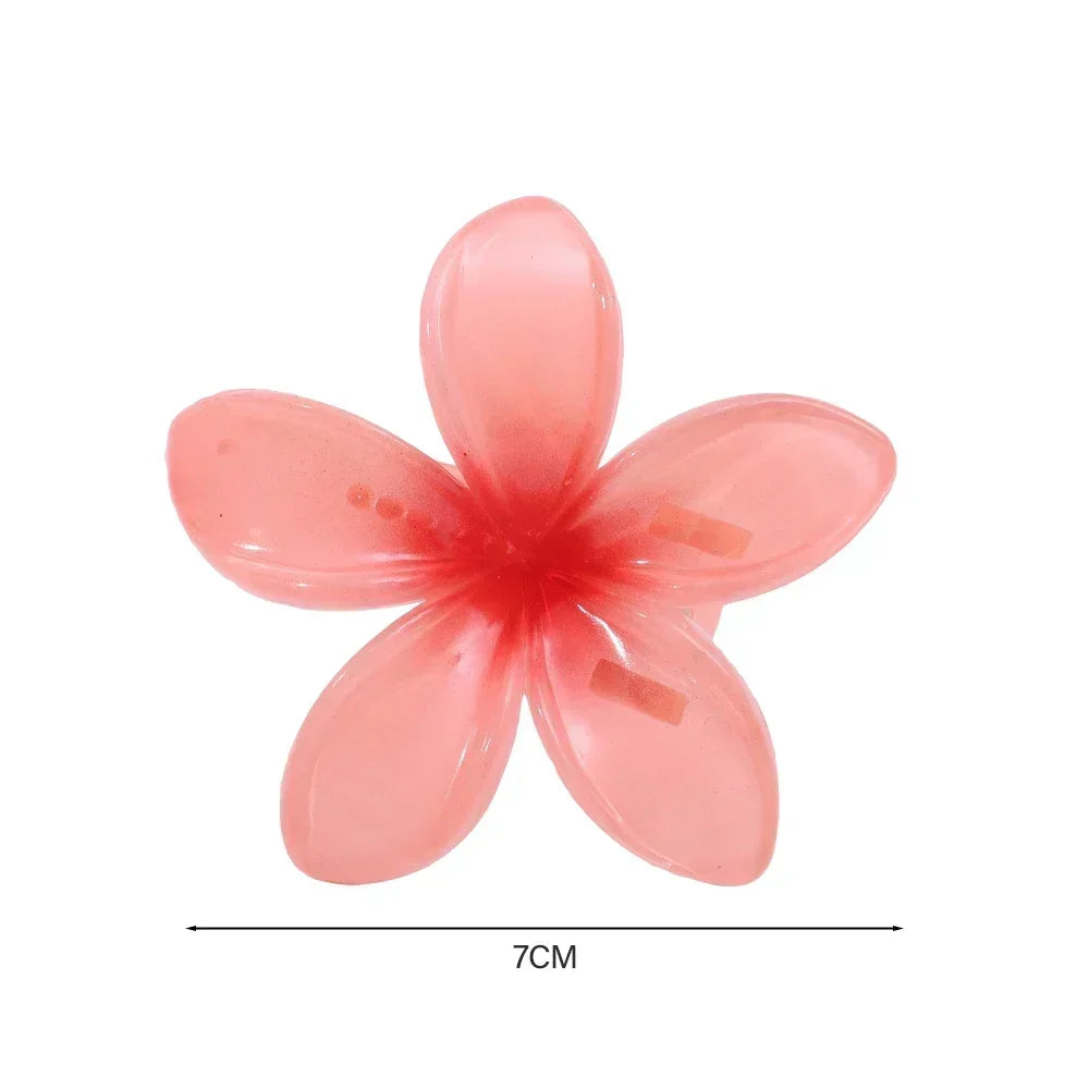 18Pcs Egg Flower Hair Clips Gradient Candy Color Flowers Suitable for Daily Use Backcombed Ponytail Shark Clip Hair Accessories