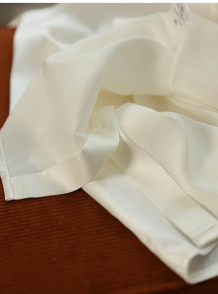Satin Women's Shirt Blouses for Women Fashion 2024 Korean Style Womens Tops Office White Shirt Women OL Loose Elegant Clothing