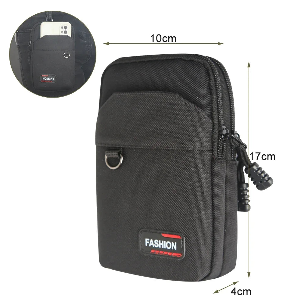 EDC Molle Bag Purse Nylon Waist Bag Outdoor Waist Fanny Pack Men Phone Pouch Camping Hunting Sports Bag