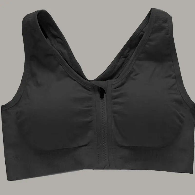 Front Zipper Sports Bra Top Fitness Running Vest Shock-absorbing Breathable Yoga Sports Bra For Women Push Up Brassiere S-4XL