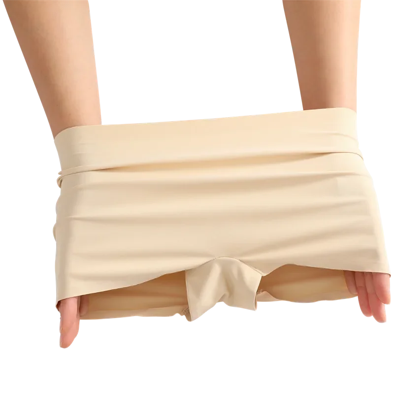 4Pcs/Set Women's Seamless Sports Boxer Panties Underwear Female Solid Color Comfortable Briefs Lingerie Intimate Underpant S-XL