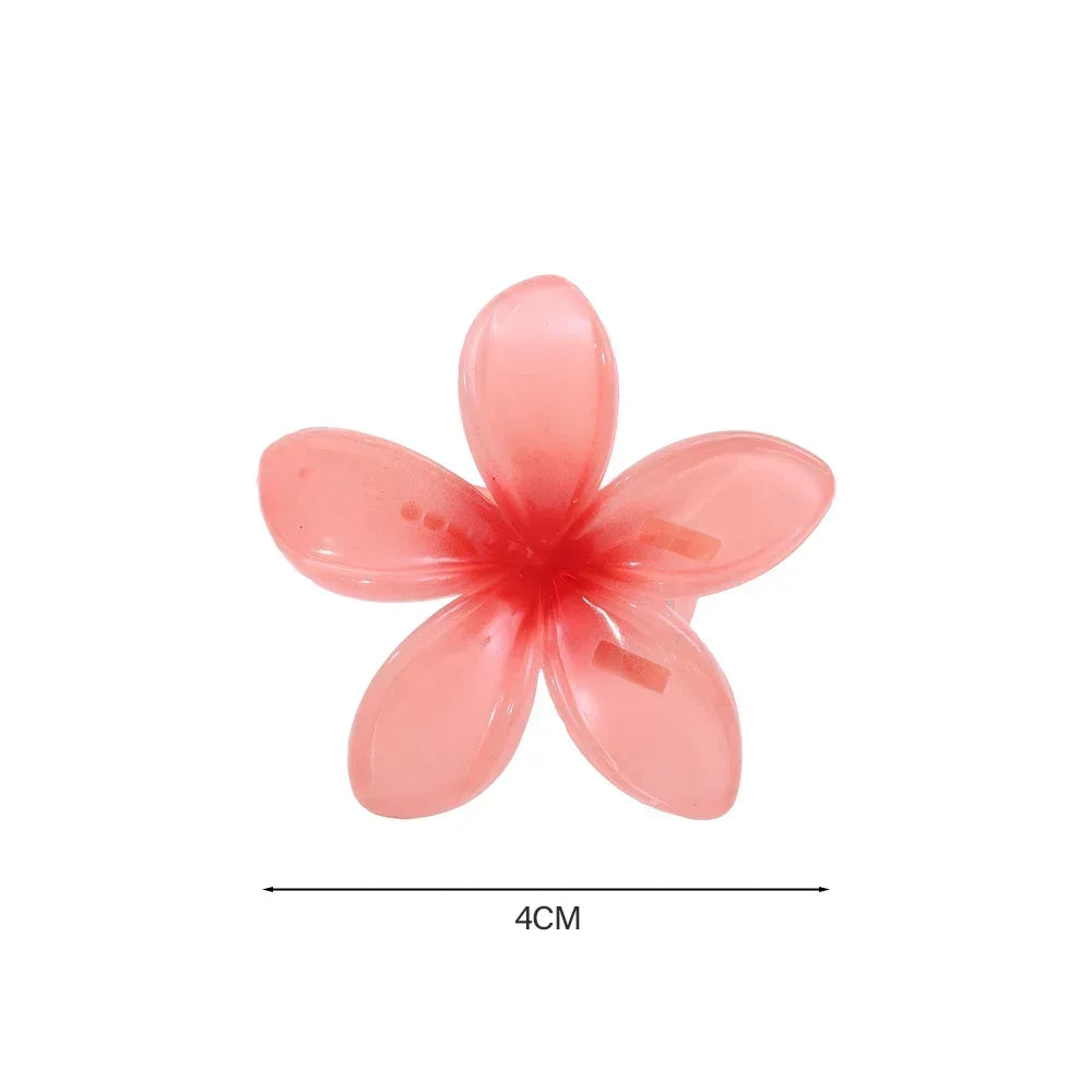 18Pcs Egg Flower Hair Clips Gradient Candy Color Flowers Suitable for Daily Use Backcombed Ponytail Shark Clip Hair Accessories