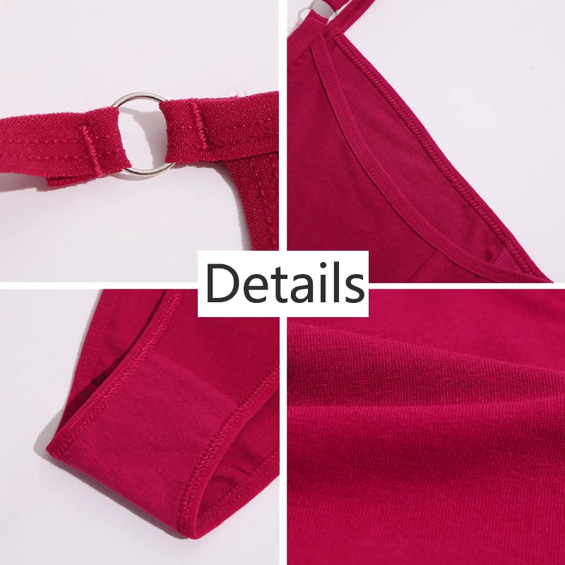 FINETOO Women's Cotton Panties 3Pcs/set Lace Briefs S-XL Comfortable Underwear Ladies Cotton Underpants Soft Panty Intimates New