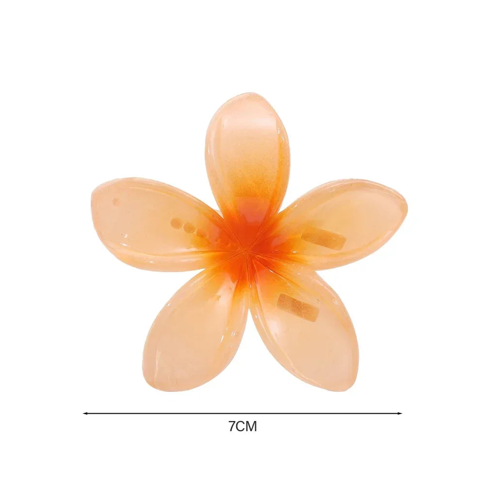 18Pcs Egg Flower Hair Clips Gradient Candy Color Flowers Suitable for Daily Use Backcombed Ponytail Shark Clip Hair Accessories