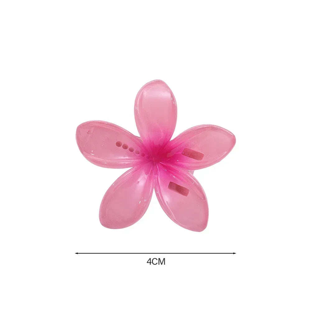 18Pcs Egg Flower Hair Clips Gradient Candy Color Flowers Suitable for Daily Use Backcombed Ponytail Shark Clip Hair Accessories
