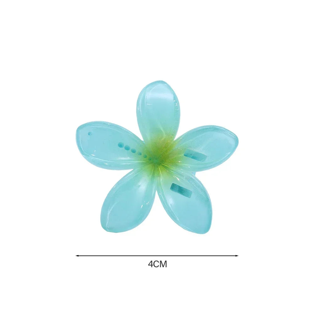 18Pcs Egg Flower Hair Clips Gradient Candy Color Flowers Suitable for Daily Use Backcombed Ponytail Shark Clip Hair Accessories