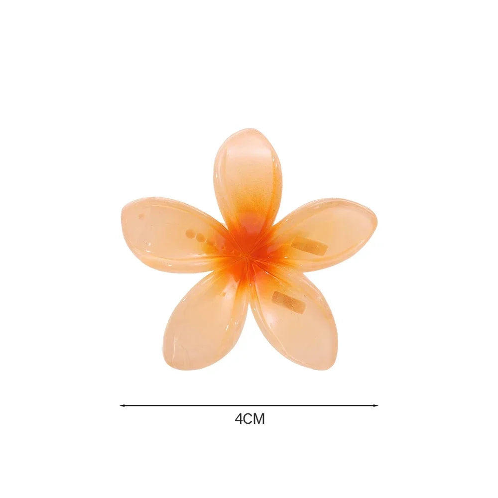 18Pcs Egg Flower Hair Clips Gradient Candy Color Flowers Suitable for Daily Use Backcombed Ponytail Shark Clip Hair Accessories